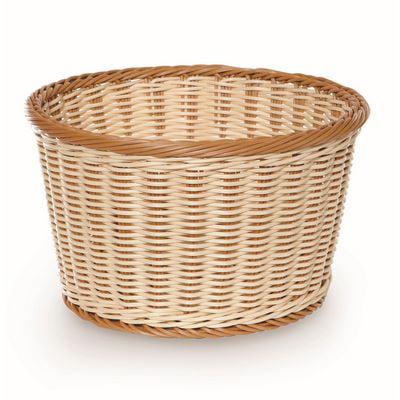 Oval Set of 12 Woven and Bread Natural Color Basket 9-1/2-inch Update International BB-97 